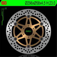 BRZDOVÝ KOTOUČ NG693, PŘEDNÍ, HONDA CB 600 HORNET 00-06 (296x58x4,5)