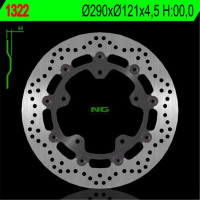 BRZDOVÝ KOTOUČ NG1322, PŘEDNÍ, SUZUKI GSF 650 (06) ABS (290x121x4,5)