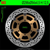 BRZDOVÝ KOTOUČ NG643, PŘEDNÍ, HONDA CBR 600F '01-'06, VFR800 '02-'05, CB 900F (296x94x4,5)