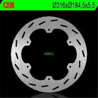 BRZDOVÝ KOTOUČ NG1208, ZADNÍ, HONDA GL 1500 GOLD WING 88-99 (316X184,5X5,5)