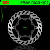 BRZDOVÝ KOTOUČ NG1288X, PŘEDNÍ, GAS GAS 125/200/250/300/400/450/515 (PLOVOUCÍ) (260X108X3,5) (6X6,5MM)