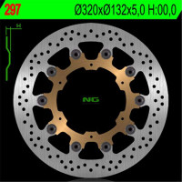 BRZDOVÝ KOTOUČ NG297, PŘEDNÍ, YAMAHA FJR1300 '03-'14, MT01 '05-11, V-MAX 1700 '14 (320x132x5)