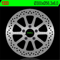 BRZDOVÝ KOTOUČ NG1333, ZADNÍ, HARLEY DAVIDSON 1450/1584/1690/1800 (300X56,3X6) (5X10,5MM)