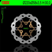 BRZDOVÝ KOTOUČ NG1300X, PŘEDNÍ, CPI/HONDA/MBK/TGB/YAMAHA (220X58X2,5)(3X10,5MM) PLOVOUCÍ