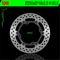 BRZDOVÝ KOTOUČ NG1048, PŘEDNÍ, SUZUKI RMZ 450 (05-14), RMZ 250 (07-14) PLOVOUCÍ (250MM) (250X118X3) (4X9,5MM)
