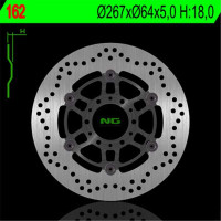BRZDOVÝ KOTOUČ NG162, PŘEDNÍ, YAMAHA SR 250 CLASSIC 95-03, XV 250 VIRAGO 91-94 (PLOVOUCÍ) (267X64X5) (6X8,5MM)