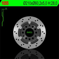 BRZDOVÝ KOTOUČ NG1055, ZADNÍ, SUZUKI BURGMAN 400 03-04, AN 250 (03-06) (PLOVOUCÍ) (210x60,2x5)