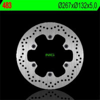 BRZDOVÝ KOTOUČ NG483, PŘEDNÍ/ZADNÍ YAMAHA XJ/ XV/ FZS/ XJR/MT01 (267x132x5 / 4)
