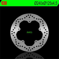 BRZDOVÝ KOTOUČ NG638, PŘEDNÍ/ZADNÍ PIAGGIO 125/180/200/250/300/400/500 (240x125x4,5)