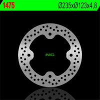 BRZDOVÝ KOTOUČ NG1475, PŘEDNÍ, POLARIS RANGER RZR 570 '12-'13, RZR 800 '08-'14 (235X123X4,8) (4X11,5MM)