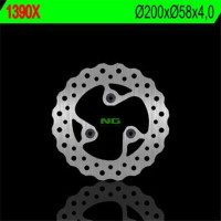 BRZDOVÝ KOTOUČ NG1390X, PŘEDNÍ, KYMCO AGILLITY 50/125RS '09-'12 (200X58X4) (3X10,5MM)