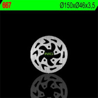 Zobrazit větší BRZDOVÝ KOTOUČ NG667, ZADNÍ, GAS GAS 50 EC/TXT (150X46X3,5)