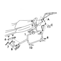 Nosič bočních kufrů Fehling Suzuki GSF 650 05-08 černý