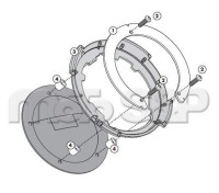 BF 25 objímka pro úchyt tankruksaku GIVI "TANKLOCK" na víčko nádrže Honda CRF 1000L /CRF 1100L Africa Twin (16-)/ XL 750 Transalp