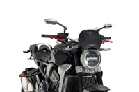 Plexi štít PUIG Honda CB 1000 R Neo Sports Café FRONTAL PLATE 9768C karbonový vzhled