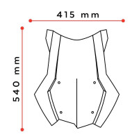 Cestovní plexi Puig 53cm pro BMW F750GS