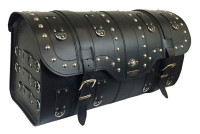 Kožený moto kufr na motorku Chopper RSA-15B se zámkem