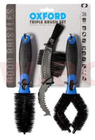 Sada kartáčů pro čištění, OXFORD - Anglie (sada 3ks, štětiny z jemného nylonu)