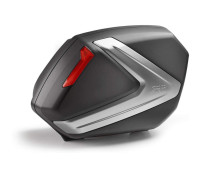 Boční kufry V 37N pár bočních kufrů GIVI (levý+pravý) boční víka stříbrný šíp (Monokey pro PLX...)