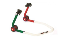 Univerzální zadní stojan LV8 s gumovými L čepy E620LG tricolora