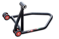 Levý stojan na jednoramennou kyvnou vidlici LV8 černý matný E630D