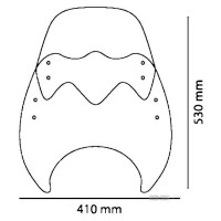 Plexi štít PUIG UP&DOWN 2193H kouřová univerzální