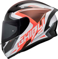 PŘILBA GHIBLI ROCKER, V-HELMETS (BÍLÁ/ČERVENÁ)