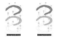 tankring PRO, Kawasaki,Suzuki,Yamaha 7/8 šroubků
