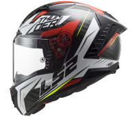 LS2 FF805 THUNDER C CHASE GLOSS WHITE RED