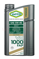 Motorový olej YACCO VX 1000 FAP 5W40, 2 L
