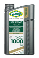 Motorový olej YACCO VX 1000 LL 0W40, 2 L