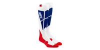 Ponožky Hi-SIDE 100% (bílá/modrá)