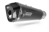 Výfuk kompletní 1x1 MIVV DELTA RACE Černá ocel
