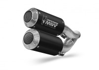 2 koncovky výfuku MIVV MK3 Černá ocel