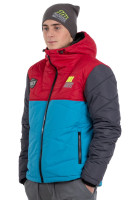 Bunda DEFROST22 RIVAL, 101 RIDERS (šedá/modrá/červená)