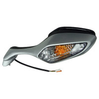 Zpětné zrcátko s blikačem (rozteč šoubů 40 mm), Q-TECH, L