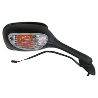 Zpětné zrcátko s blikačem replica (rozteč šroubů 42 mm), Q-TECH, P