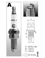 Zapalovací svíčka AR08S řada Silver Racing, BRISK - Česká Republika