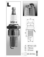 Zapalovací svíčka LR11S řada Silver Racing, BRISK - Česká Republika