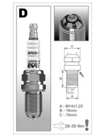 Zapalovací svíčka DR17SXC řada Premium EVO , BRISK - Česká Republika