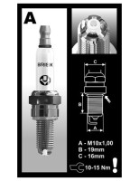 Zapalovací svíčka AOR10LGS řada PREMIUM LGS RACING, BRISK - Česká Republika