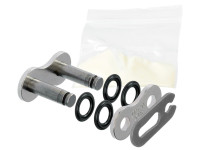 Spojka řetězu 520X1R, JT CHAINS (barva stříbrná, rozpojovací, typ SPRING)