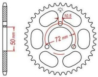 Ocelová rozeta pro sekundární řetězy typu 420, JT - Anglie (41 zubů)