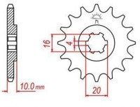 řetězové kolečko pro sekundární řetězy typu 428, JT - Anglie (13 zubů)