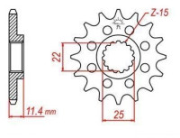 řetězové kolečko pro sekundární řetězy typu 520, JT - Anglie (17 zubů)