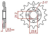 řetězové kolečko pro sekundární řetězy typu 520, JT - Anglie (12 zubů)