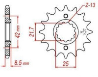 řetězové kolečko pro sekundární řetězy typu 520, JT - Anglie (13 zubů)