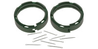 Ochranný kroužek předního tlumiče (pro přední vidlice MARZOCCHI 50 mm), SKF (sada 2 ks vč. závlaček