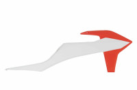 Spoilery chladiče KTM, RTECH (bílo-oranžové, pár)