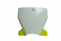 čelní číslová tabulka Husqvarna, RTECH (bílo-žlutá)